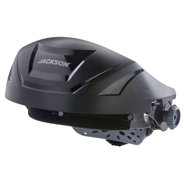 Jackson Safety High Impact Resistant F4XP Premium Crown with Ratcheting Headgear, Universal Window Pattern, Black
