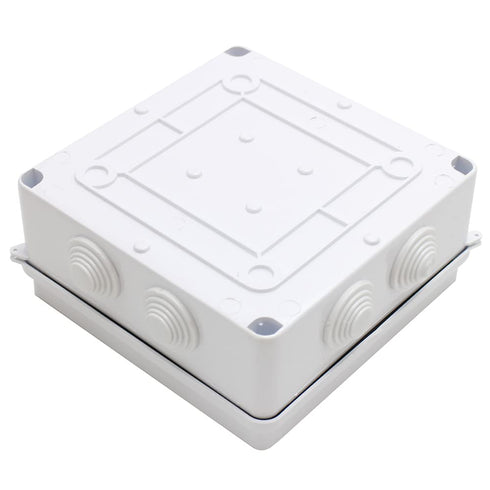 MAKERELE IP65 Waterproof Dustproof Electrical Junction Box, ABS Plastic Electronics Enclosure, White, 5.9 5.9