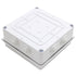 MAKERELE IP65 Waterproof Dustproof Electrical Junction Box, ABS Plastic Electronics Enclosure, White, 5.9 5.9