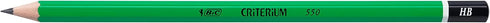 Bic Criterium 550 HB Hexagonal Pencils, Box of 12, Green