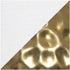 Simple Designs LT2073-GDW Mini Hammered Texture Gold Drip Table Lamp with White Shade