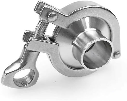 HNIGLLEEHN 1pc 304 Stainless Steel Tri Clamp Weld Ferrule Kit - Quick-Fit Clamp