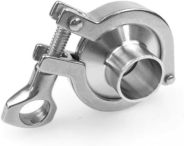 HNIGLLEEHN 1pc 304 Stainless Steel Tri Clamp Weld Ferrule Kit - Quick-Fit Clamp