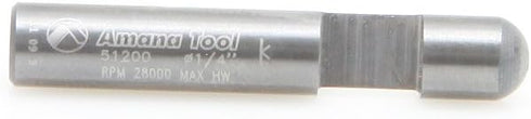 Amana Tool 51200 Solid Carbide Panel Pilot Flush Trim - 1/4 Dia x 1/4 Shank 1-F