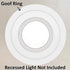 LightLabs Goof Ring Gloss 6 Pack for 6" Cans, 8.06" Diameter with Mounting Tape for Flush Mount Recessed Down Lights