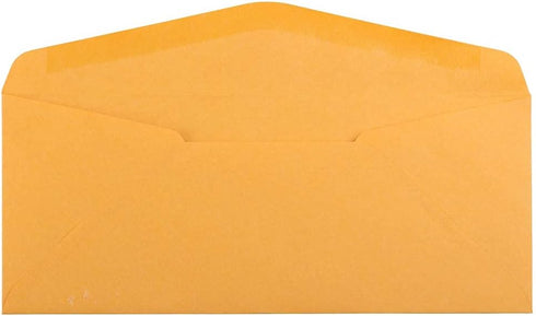 JAM PAPER #10 Business Commercial Envelopes - 4 1/8 x 9 1/2 - Brown Kraft Manila - 50/Pack by JAM Paper