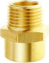 Joywayus 1/2" NPT Thread Female × 1/2" G Thread Male Brass Pipe Fitting Adapter