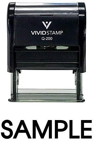 Sample Self Inking Rubber Stamp (Black Ink) - Medium Size