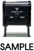 Sample Self Inking Rubber Stamp (Black Ink) - Medium Size