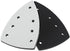 AureateLiving 100X150mm 7 Triangle Sanding Pad With Holes, EVA Backing Pad For Triangular Sander, Quick Change Abrasive