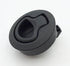 Slam Latch Hatch Round Pull Latch (OWACH AL-958-1) for Boat Deck RV Cabinet Door, Black, 1/4" Door