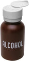 MENDA 35601 8oz Alcohol Dispensing Bottle, HDPE, Brown with Lasting-Touch Pump