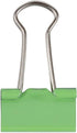 JAM PAPER Colorful Binder Clips - Small - Green - 3/4 Inch (19 mm) - 25/Pack
