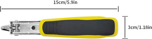 Yellow Heavy Duty Staple Remover Tool, Upholstery and Construction Staple Puller for All Kinds of Staples