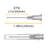 27 Gauge 1 Inch Needle,100 PCS Luer Lock Industrial Dispensing Accessories Needles,Individually Wrapped