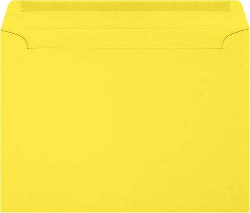 LUXPaper 9 x 12 Booklet Envelopes | Citrus Yellow | 80lb. Text | 50 Count