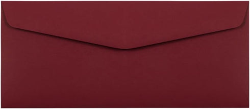 JAM PAPER #10 Business Premium Envelopes - Dark Red - 4 1/8 x 9 1/2 - 100/Pack