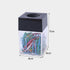 Magnetic Paper Clip Organizer, Clear Acrylic Paper Clip Dispenser with Magnetic Top for Desk, Cute Office Accessories