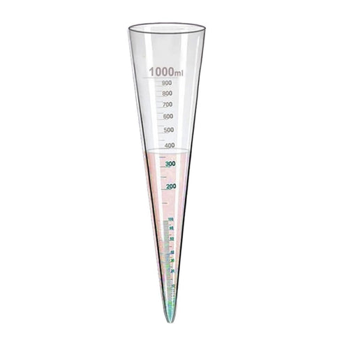 1000 ml Imhoff Cone for Sedimentation & Biofloc Test, Educational Purpose in Fish Farming