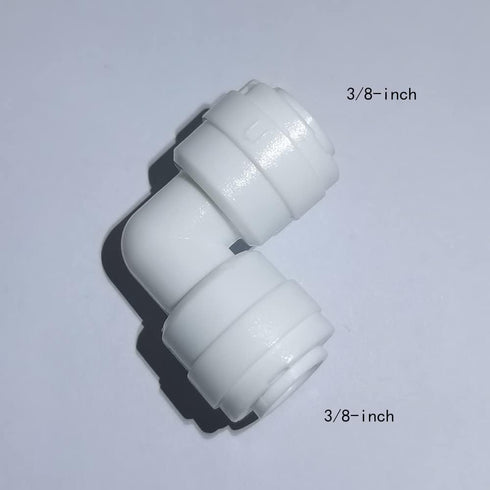 10 pcs Quick Connect Push In Water Purifiers Tube Fittings, 1cm, with 5m White Tubing Hose for RO System