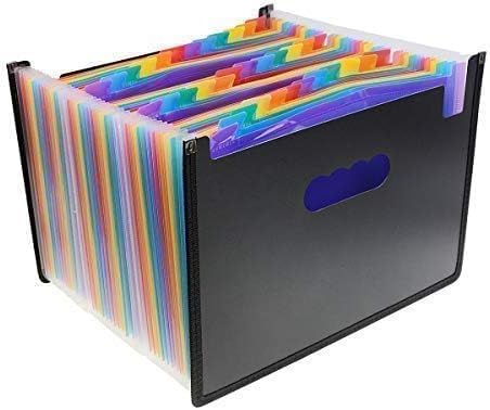 Penck Expanding File Folder - 36 Pockets, Large Capacity Multicolored Accordion Document Organizer