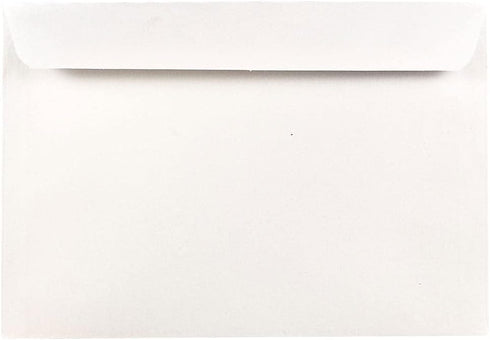 JAM PAPER Booklet Commercial Envelopes - 6 1/2 x 9 1/2, White, 50/Pack