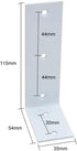 ULJOJE 2.5MM 90 Thick Large Corner Degree Right Angle Plus Fixed Lengthened Angle Iron L-Shaped Triangle Bracket Shelf