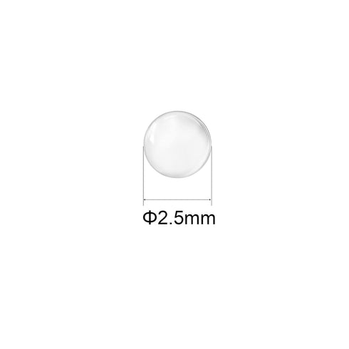 uxcell 2.5mm Solid Round Clear Glass Ball Boiling Stones Soda Lime Glass Beads 500pcs