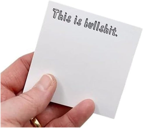 Funny Sticky Note What The F*cks, Novelty Notepads, Funny Sassy Rude Desk Accessory Gifts for Friends