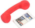 Retro Phone Handset with Wireless Bluetooth and USB Handsets, Comfortable Call, Radiation-Proof for Cell Phones (Red)
