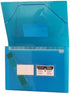 JAM PAPER Accordion Folders - 13 Pocket Plastic Expanding File, Letter Size, 9 x 13, Blue Grid, Sold Individually