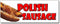 48" Polish Sausage Decal Sticker Sandwich Concession