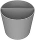 Deflecto Small Desk Organizer, Standing Desk Accessory, Gray, Thermoplastic Polymer, 3.5” H x 3.85” W x 3.85” L