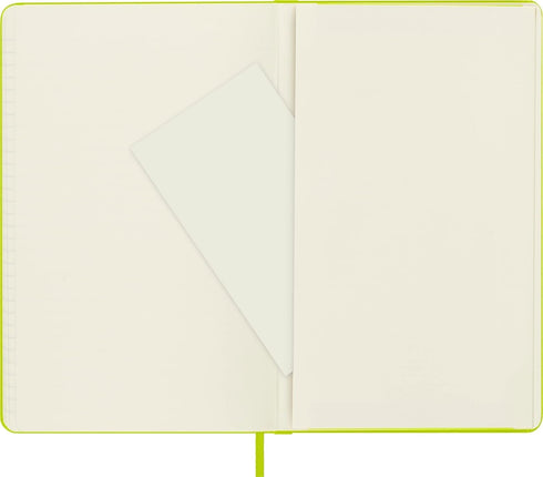 Moleskine Classic Notebook, Hard Cover, Large (5" x 8.25") Ruled/Lined, Lemon Green, 240 Pages