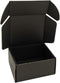 CH-BOX4x4x2'' Small Shipping Boxes - 25 Pack Black Corrugated Cardboard Mailers for Small Business
