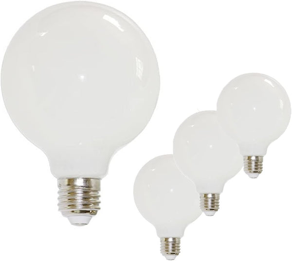 G95 LED Edison Globe Light Bulb, Natural White 4000K, 9W Equivalent to