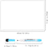 Magnetic Whiteboard for Fridge, 16.54x11.81'' Dry Erase Board with 3 Markers, Great Wipeable Board for Home