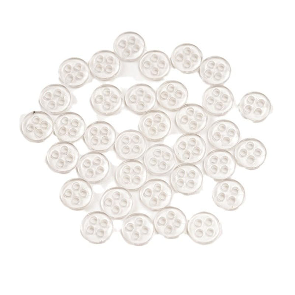 10Pcs Transparent Glass Screen Filters, Diameter 0.313'' (8mm) High Borosilicate Glass with 7 Honeycomb Holes