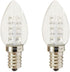Anyray (2-Bulbs A-C7E12LWW 0.5 C7 (4W 5W 7W E12 110V 120V LED Night Light Watt Replacement) Candelabra Base Color (Warm