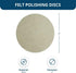 2 Inch 10 Pack Benchmark Abrasives Sanding Discs Felt Quick Change Wool Buffing Pad for Drill & Die Grinder - Surface