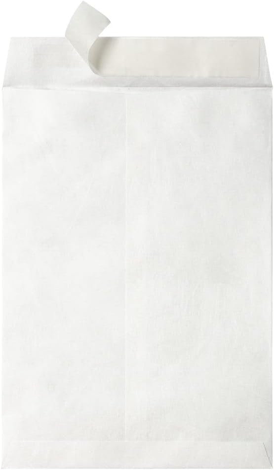 LUXPaper Open End Envelopes, Peel & Press, 7 1/2" x 10 1/2", Tyvek, 50 Qty
