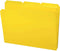 Smead Poly File Folder, Letter Size, Yellow, 1/3-Cut Tab, 24 Per Box (10504)