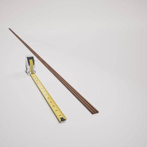 WM144 1/4"D 3/4"W 96"L, - Americraft Screen Moulding, Solid Hardwood, x x Stain Grade Walnut