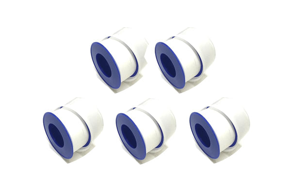3/4" x 520" Teflon Tape, Thread Sealing PTFE Plumber's Tape, 5PC