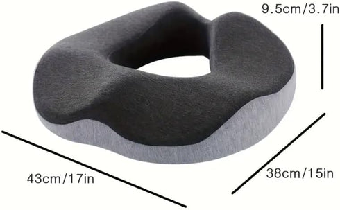 Charm Bird Sciatica Ergonomic Seat Cushion -Large Memory Foam Office Chair Cushion Seat Pad - Sciatica & Lower Back