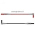 2pcs Right-Angle Banana Plug to Straight Security Banana Plug Test Lead Cable, Fully Insulated 4mm for MultiMeter,