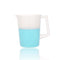 ULAB Handled Plastic Beaker, 2000ml Volume, PP Material, with Spout and Molded Graduation, UBP1012