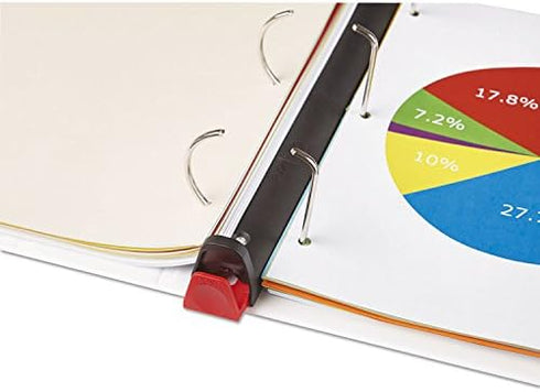 Universal UNV30722 1.5 in. Capacity 3 Rings Deluxe Easy-to-Open D-Ring View Binder - White