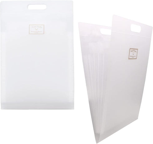 GUKBIAY Expanding File Folder, 2 Pack Vertical Accordion Document Organizer, A4 Plastic Folders with 6 Pockets