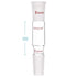 stonylab Glass Straight Connecting Adapter, 70mm from 24/40 Outer Joint to 24/40 Inner Joint for Laboratory Lab Supply, Borosilicate Glass